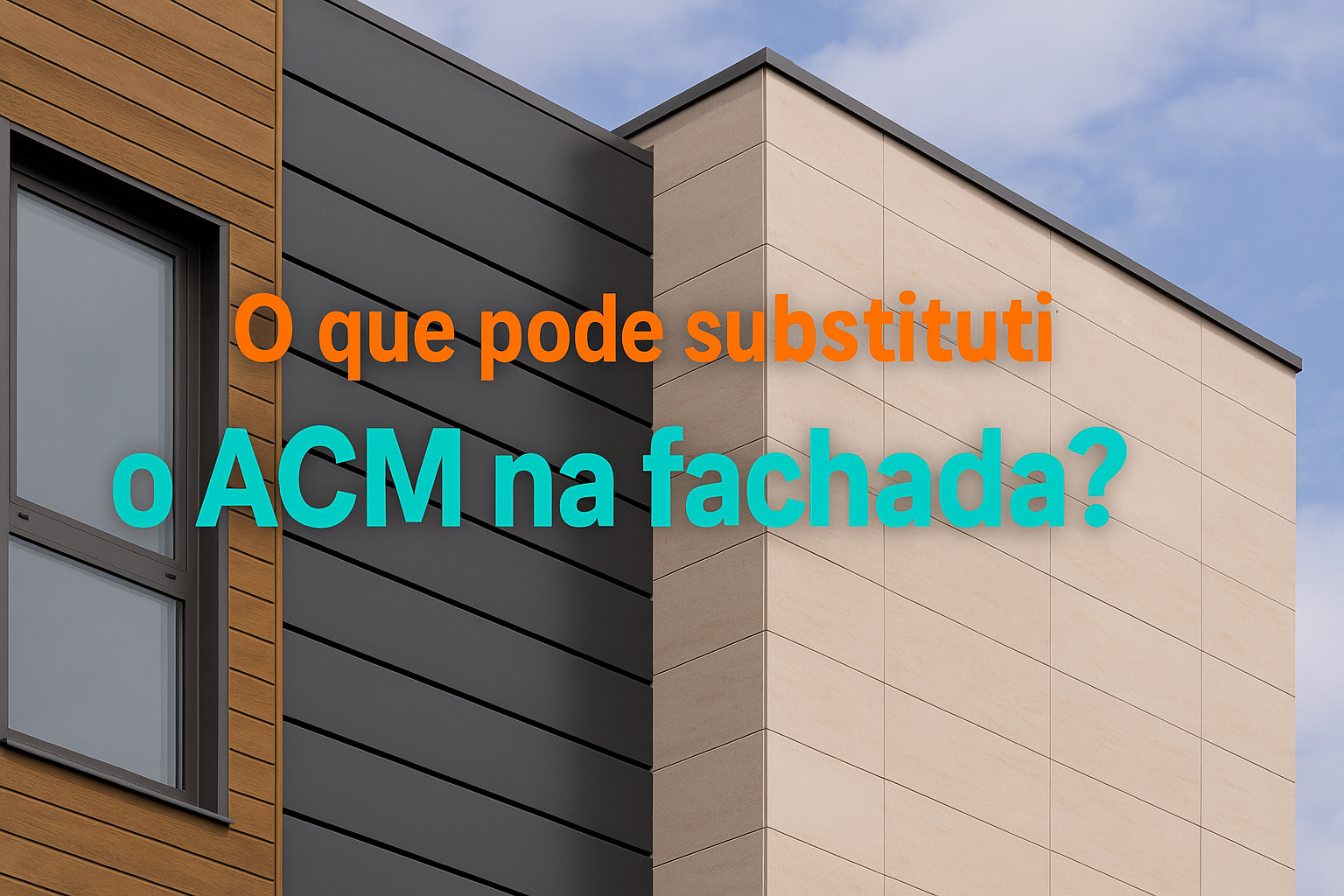 O que pode substituir o ACM na fachada? - Um Só Lugar